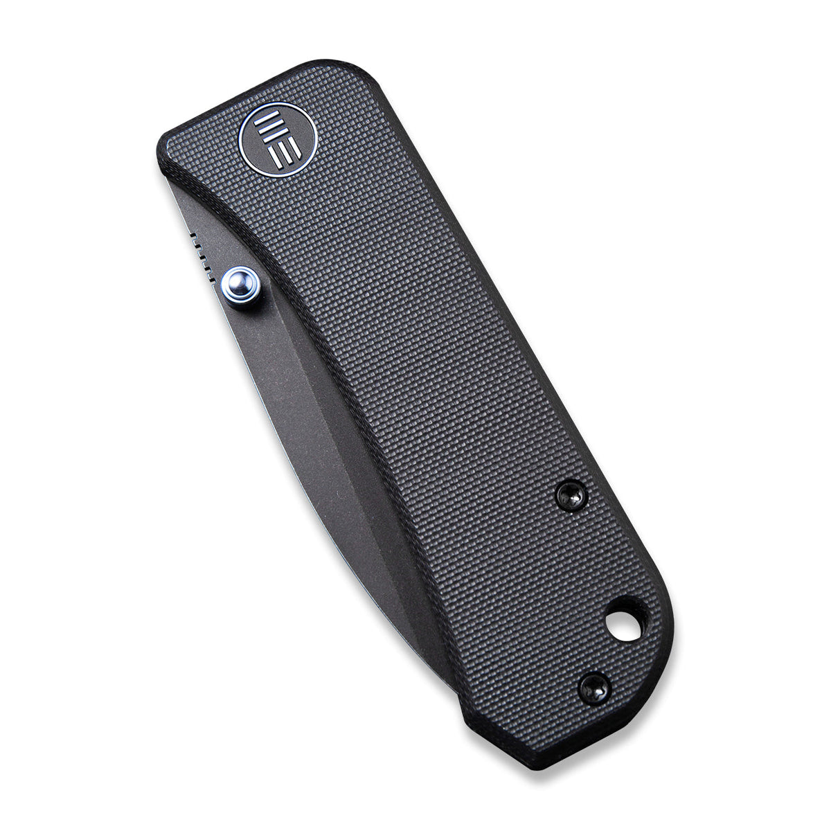 Banter Pocket Knife in Grey G10, closed, back view