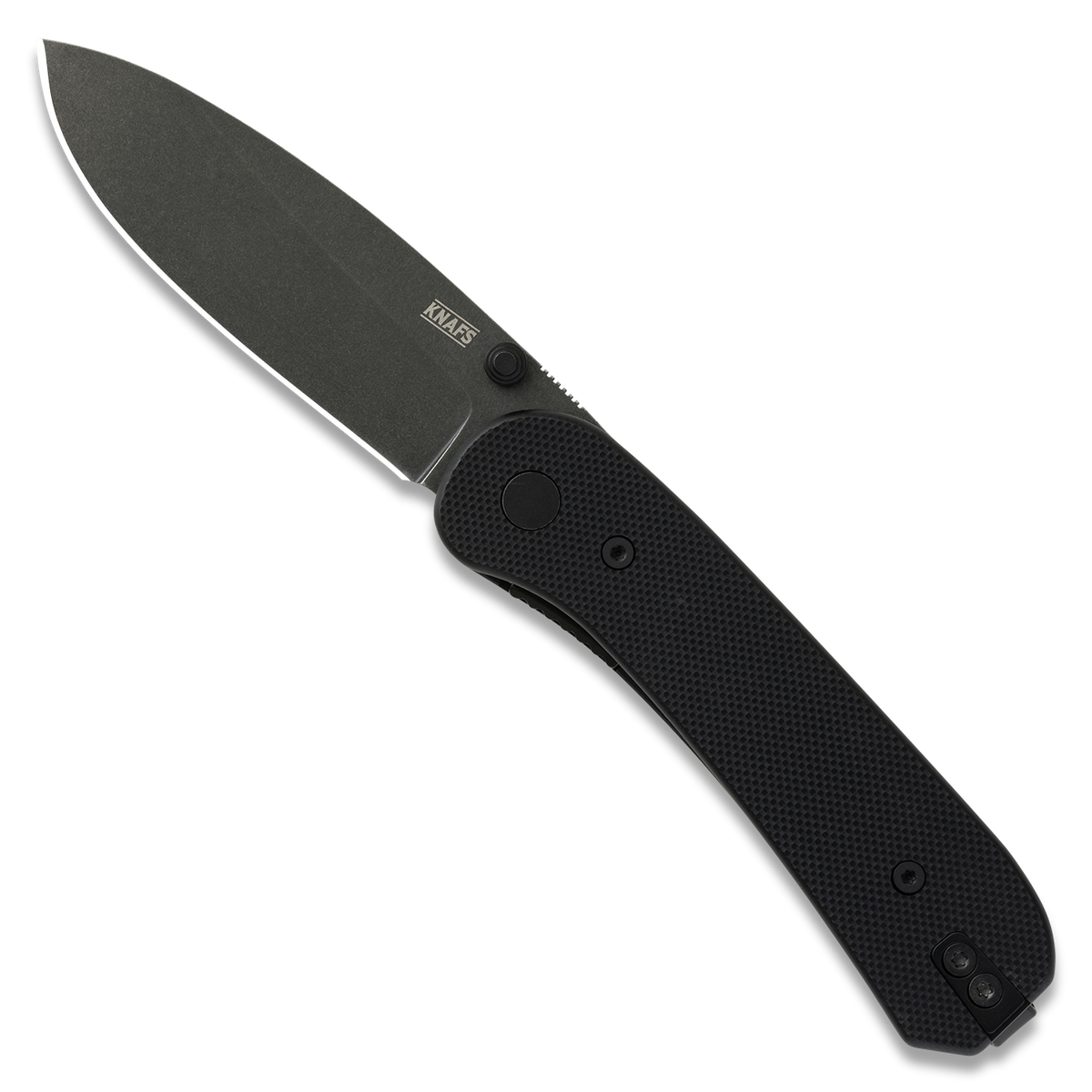 KNAFS-00066 Knafs - Lander 1 Knife - Black + Black Stonewash Open Front