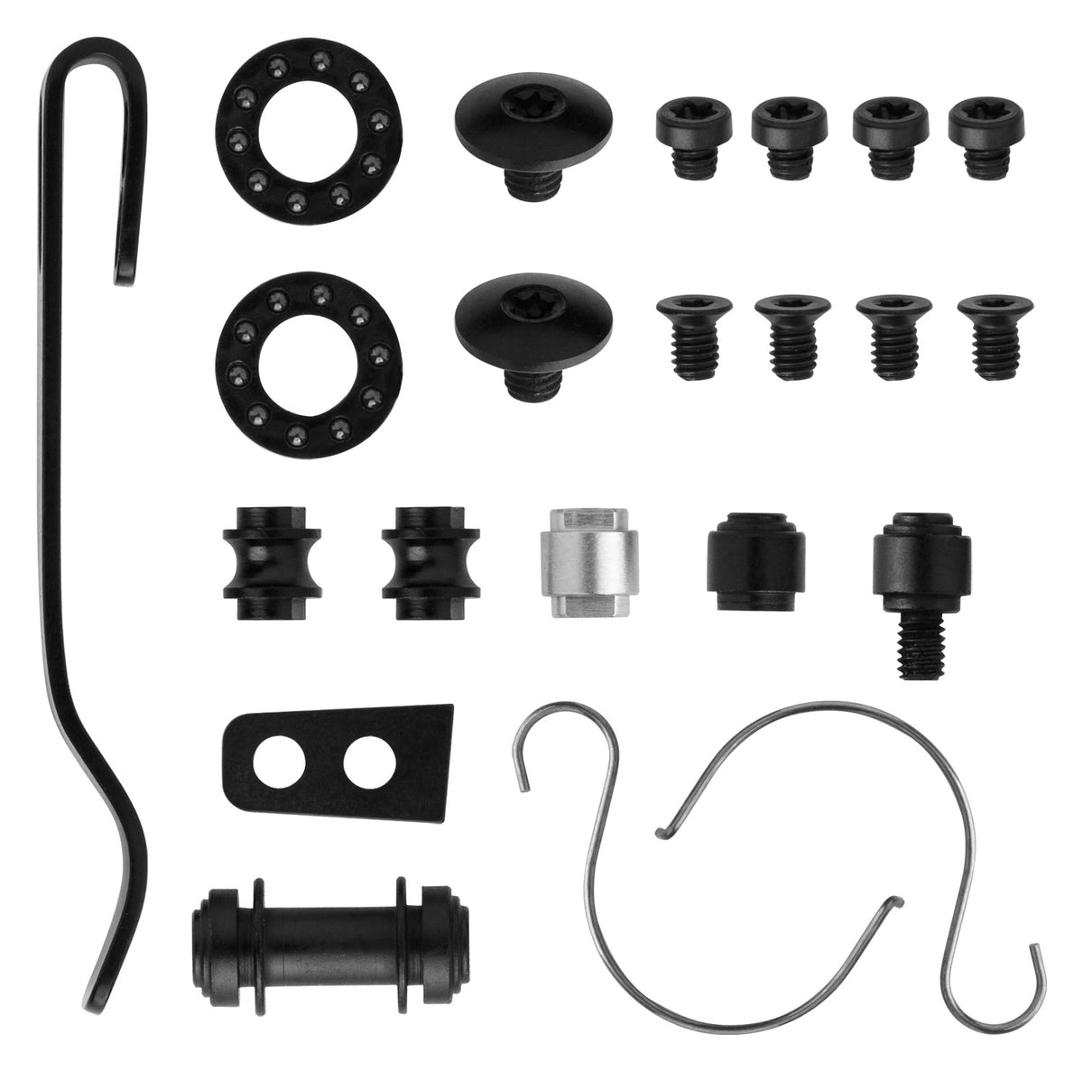 Lander 2/3 rebuild kit screws, pivot, springs, clip, insert, spacers, bearing