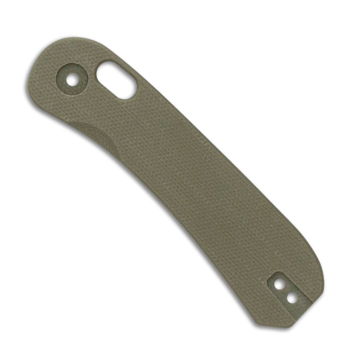 Lander 3 Knife Scales - Flat G10 - OD Green - front scale
