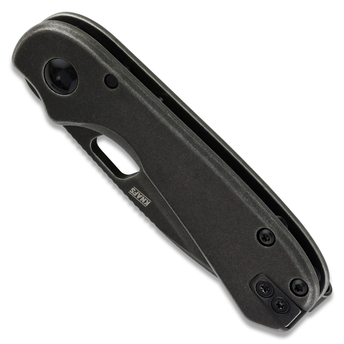 Black Lander 5 folding knife on a white background