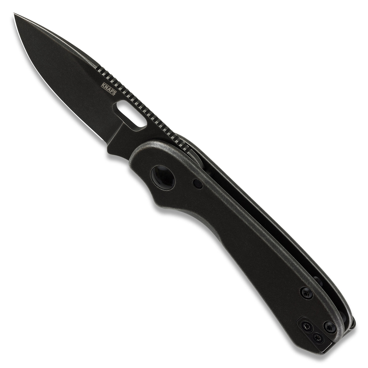 Black Lander 5 folding knife on a white background