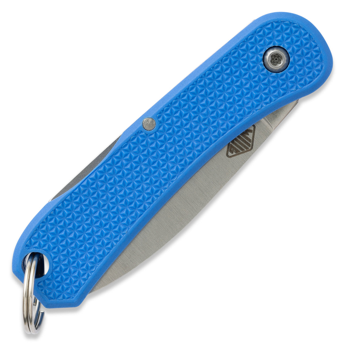 KNAFS-00424 Knafs Lander 6 Key chain knife Blue back closed