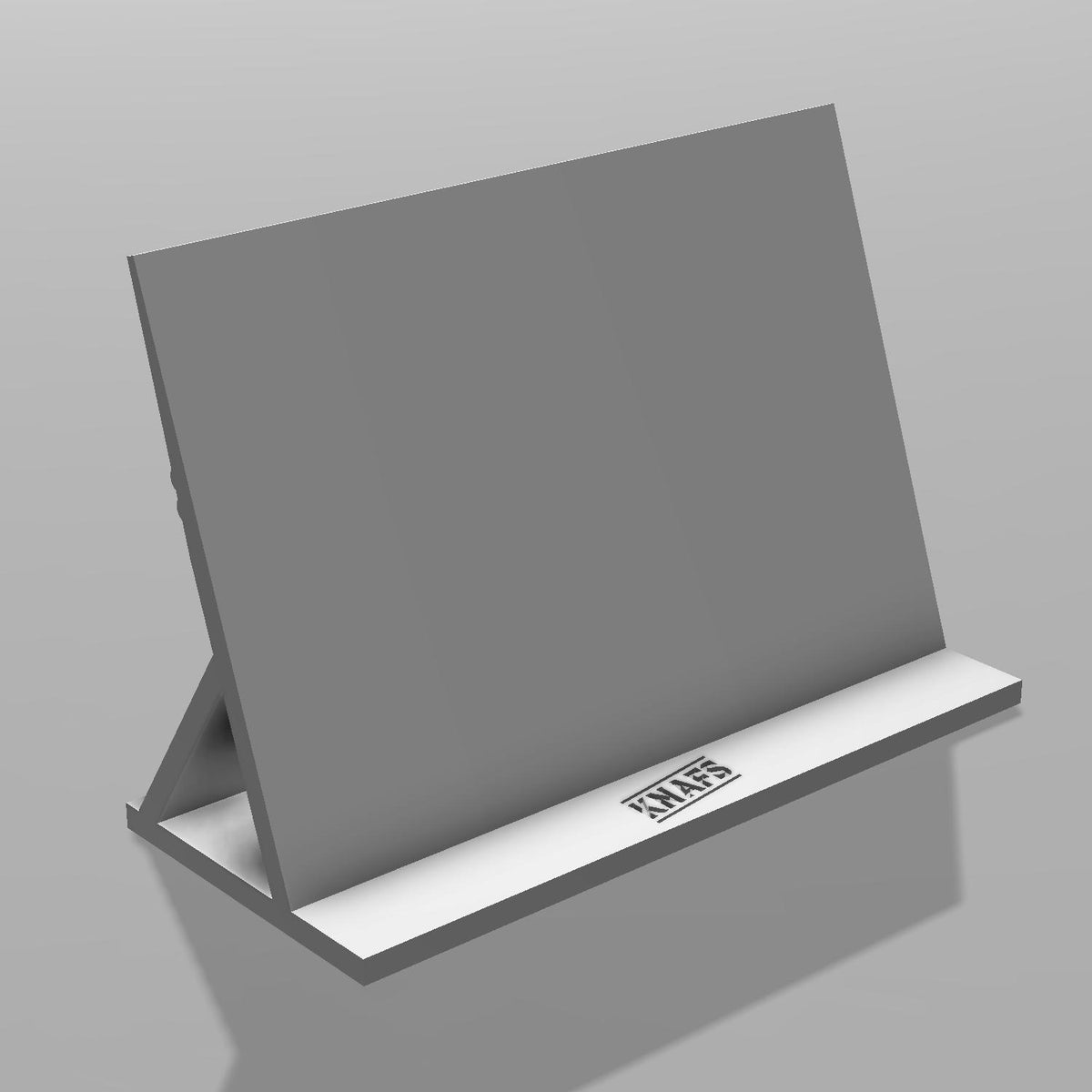 Knife Display Stand 3D print download, gray CAD rendering of the empty stand