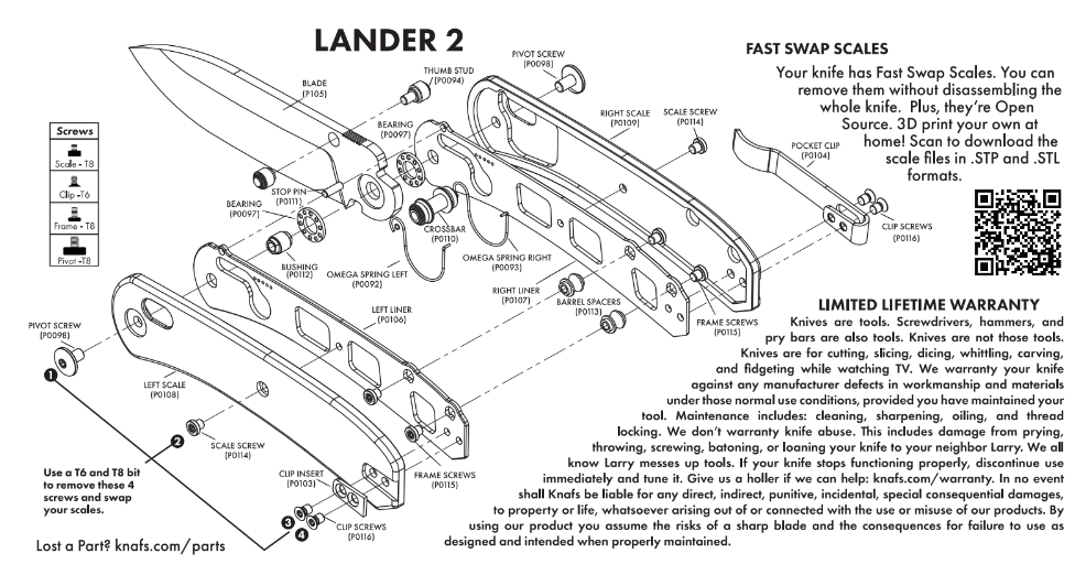 Crossbar - Lander 2 - Photo detail of the Lander Parts