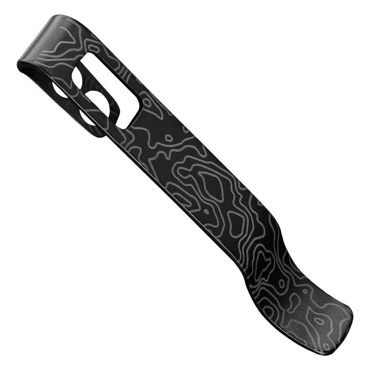 Knafs Engraved Lander 1 Pocket Knife With Topographic Pattern