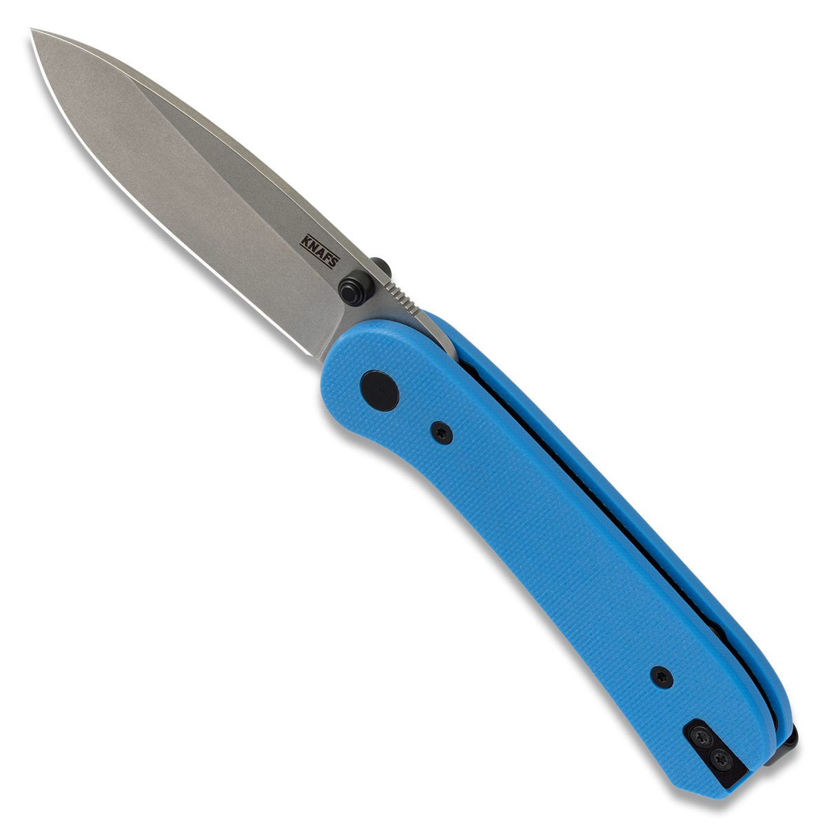 KNAFS-00065 Knafs - Lander 1 Knife - Blue + Grey Stonewash Open Top