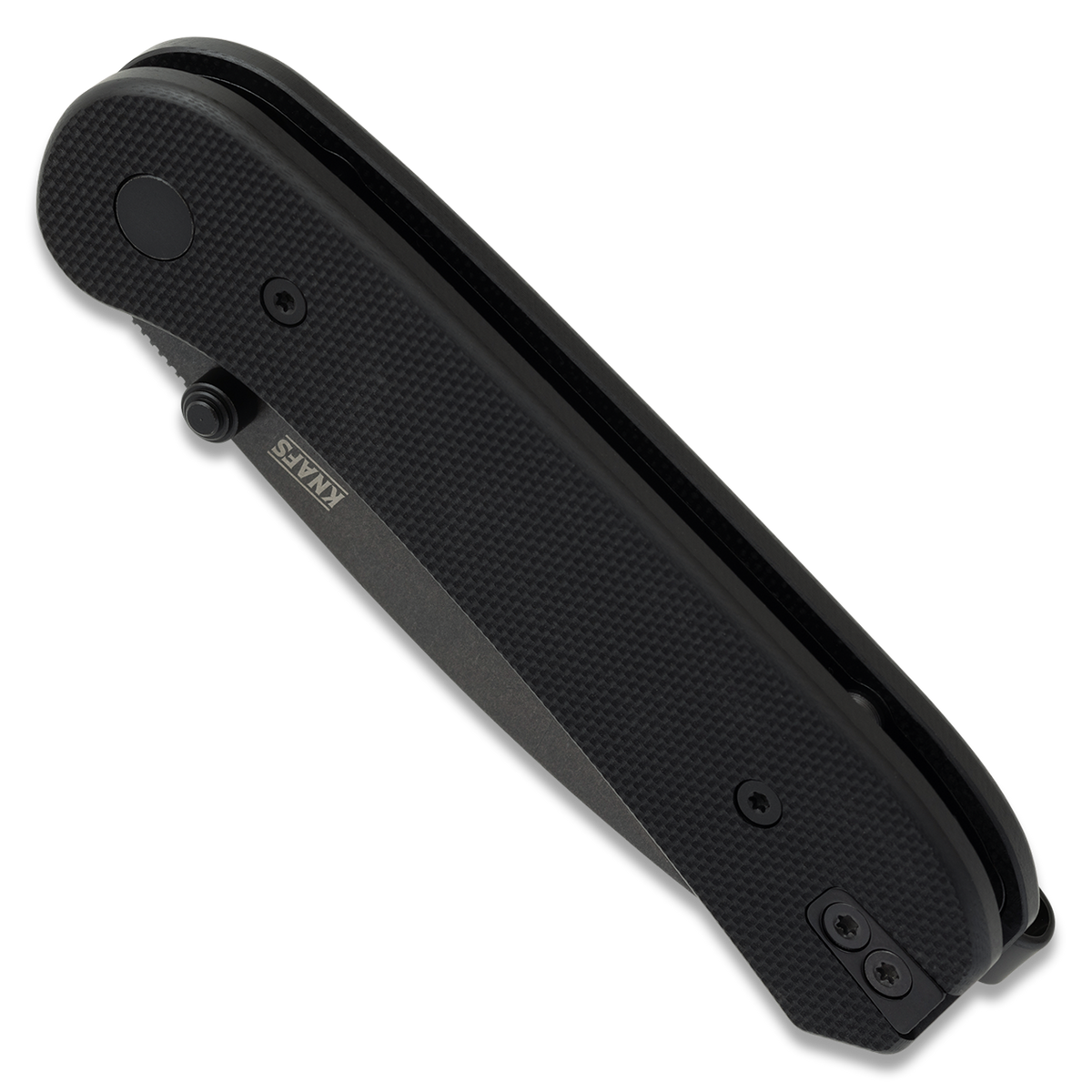 KNAFS-00066 Knafs - Lander 1 Knife - Black + Black Stonewash Folded Front/Bottom