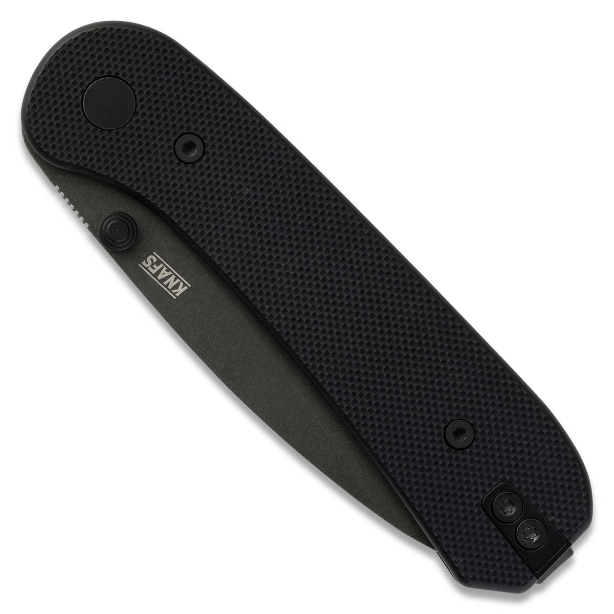 KNAFS-00066 Knafs - Lander 1 Knife - Black + Black Stonewash Folded Front