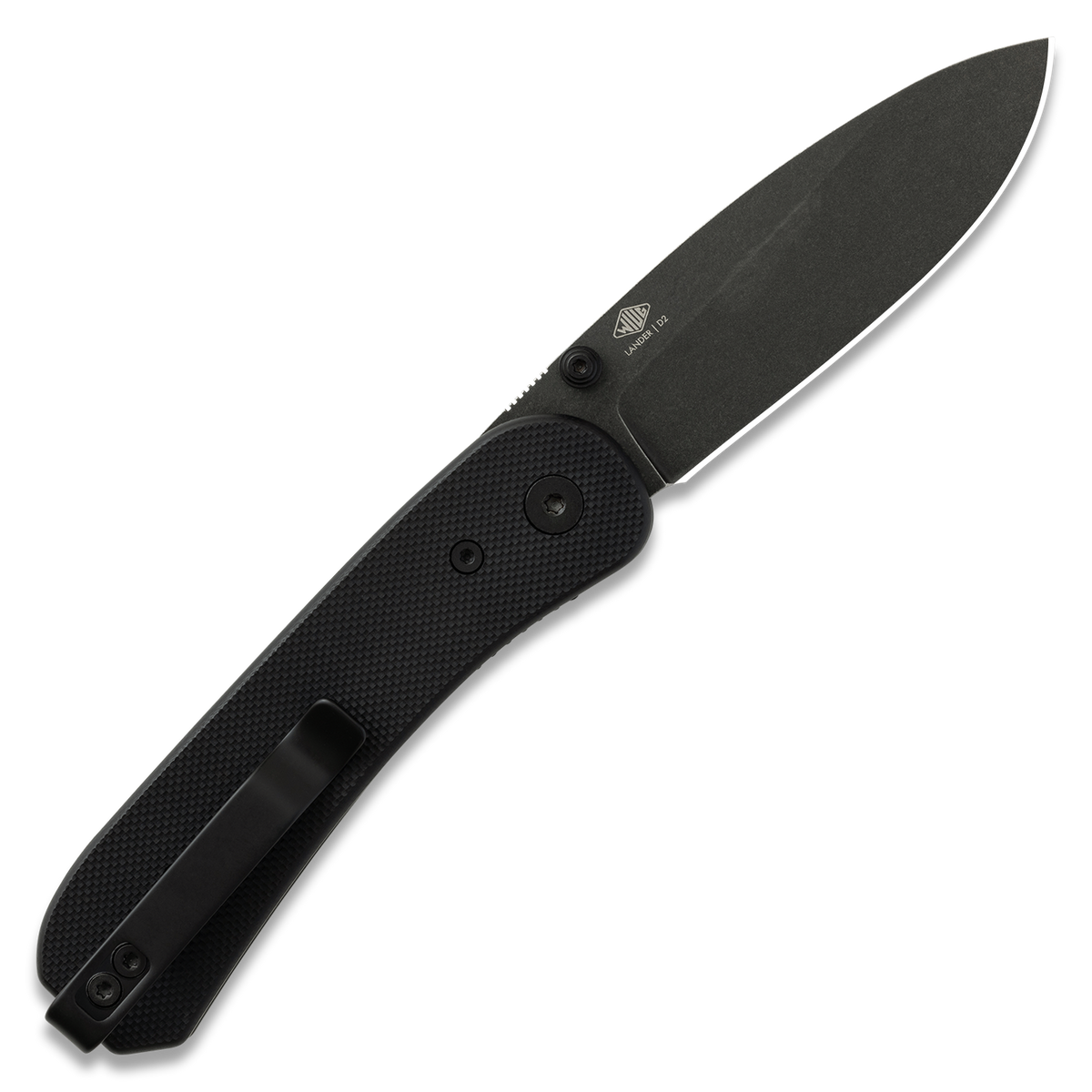 KNAFS-00066 Knafs - Lander 1 Knife - Black + Black Stonewash Open Back