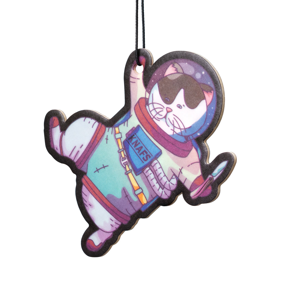 Space Kitty Air Freshener - Front Up Close
