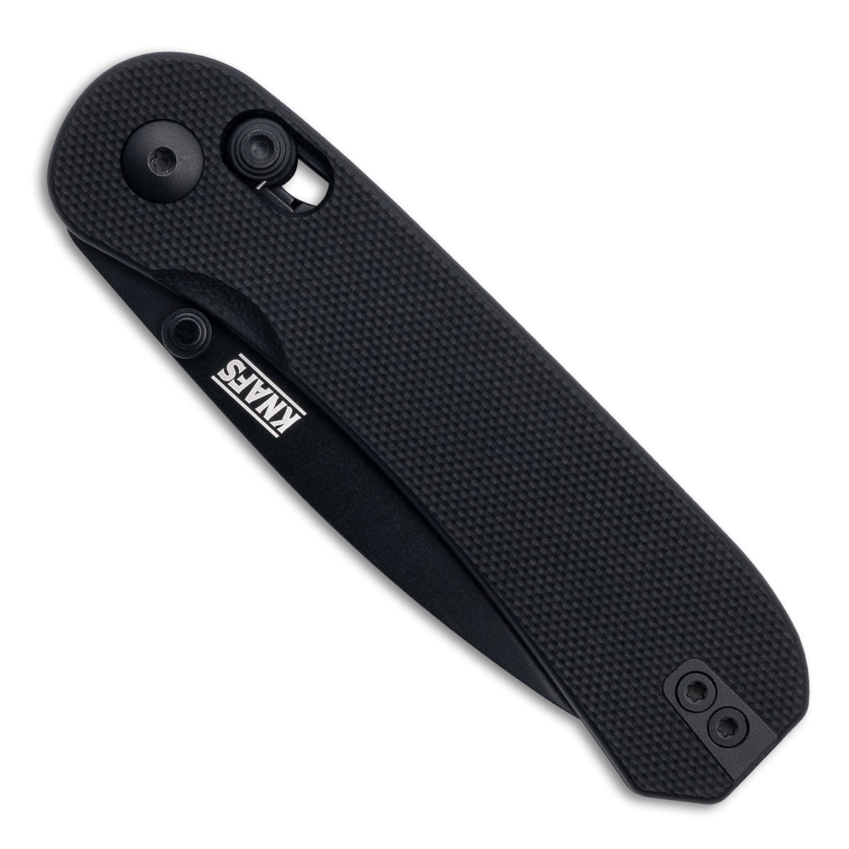 Knafs Lander 3 EDC Pocket Knife With S35VN Steel And Clutch Lock Mechanism - Black - Closed Front