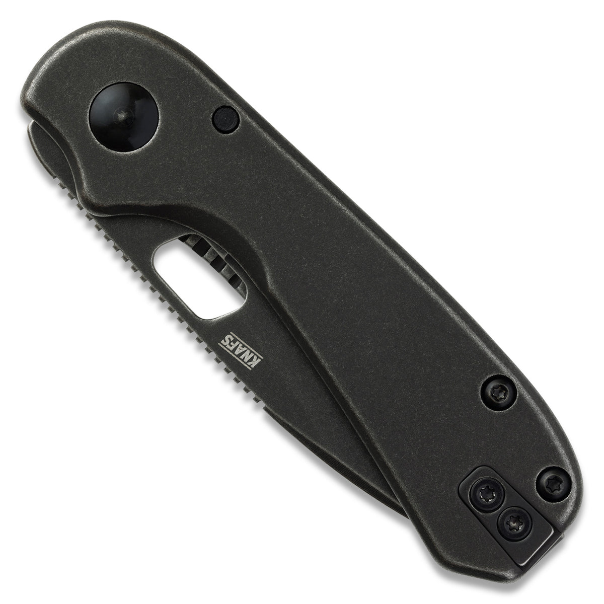 Black Lander 5 folding knife with visible brand logo on a white background
KNAFS-00325