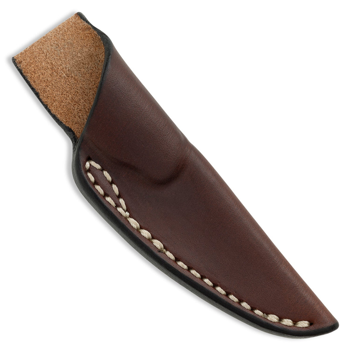 Little Lulu brown leather belt loop sheath, front view