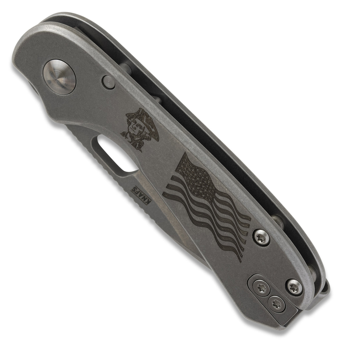 Lander 5 pocket knife, OG Washington edition, closed, back view
