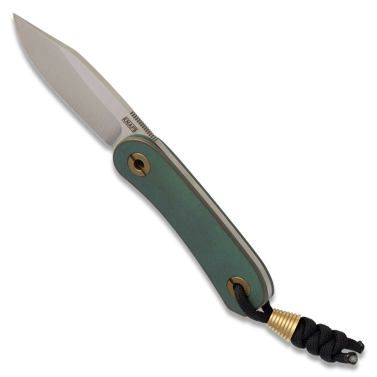 Lander 4 Lady Liberty edition pocket knife with green handle, closed, front view