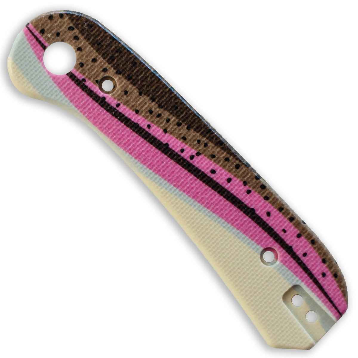 Lander 1 Knife Scales - Rainbow Trout G10 - Front Scale