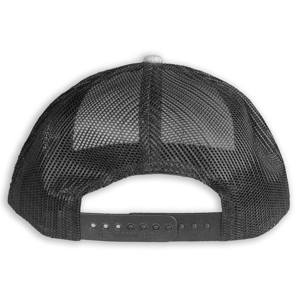 Knafs Trucker Hat Snapback, back view showing the mesh panel and snapback closure