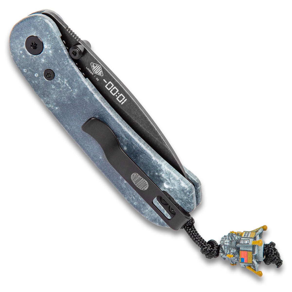 Limited Edition Lunar Lander Knife, closed, back view
