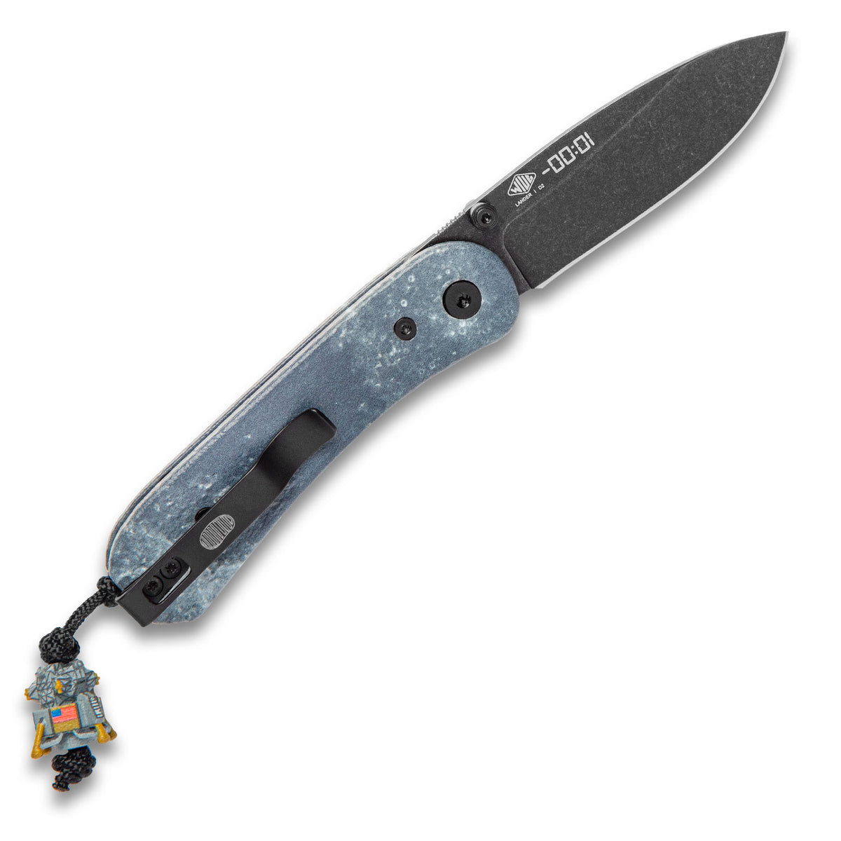 Limited Edition Lunar Lander Knife, open, back view