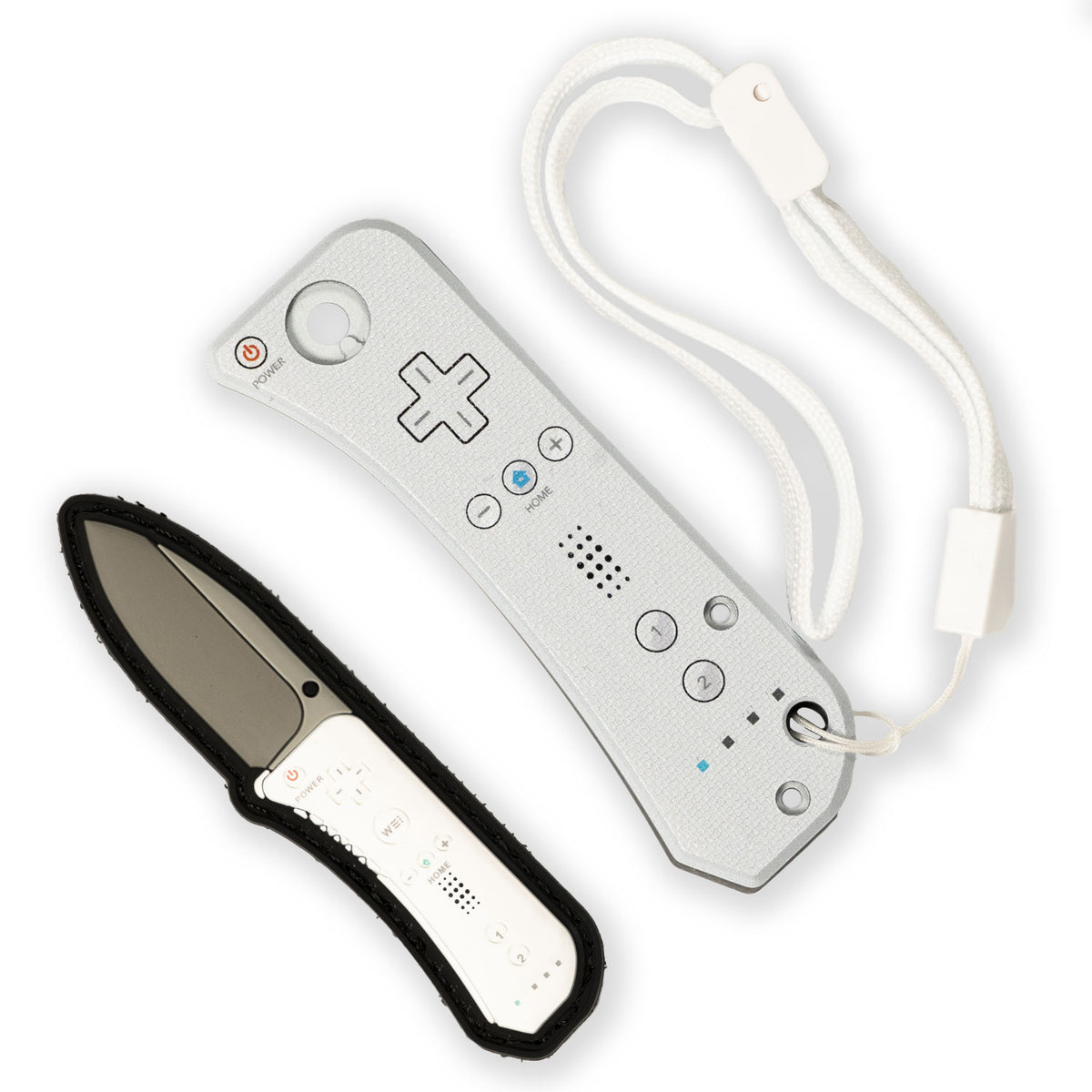 WEii Banter Scales (Limited Edition), white pearlescent knife scales, standalone flat lay
